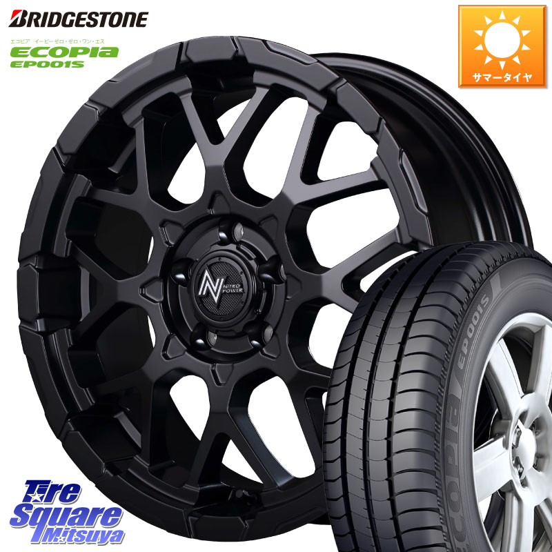 MANARAY MID ナイトロパワー M28 BULLET-S 16インチ 16 X 7.0J +40 5穴 114.3 ブリヂストン ECOPIA EP001S サマータイヤ 205/55R16 GRヤリスRSノーマルキャリパー