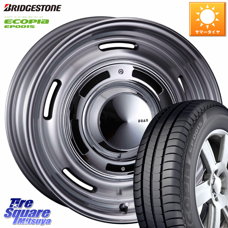 ブリヂストン ECOPIA EP001S サマータイヤ 205/55R16CRIMSON ディーン クロスカントリー グレー 16インチ 16X6.0J 42 4穴 100 E13オーラ アクア｜タイヤスクエアミツヤ