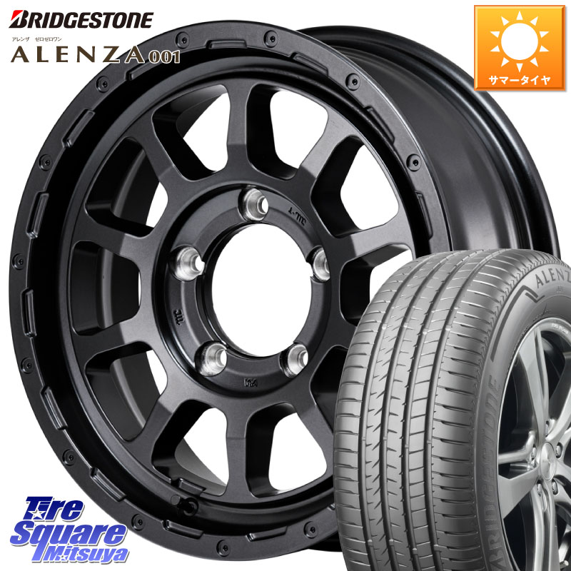MANARAY NITRO POWER M10 PERSHING J BARREL BLACK EDITION インセット-5 ホイール 16インチ 16 X 6.0J +0 5穴 139.7 ブリヂストン アレンザ 001 ALENZA 001 サマータイヤ 215/65R16 ジムニー専用(要オーバーフェンダー等) ジムニ－シエラ・ノマド(カスタム)