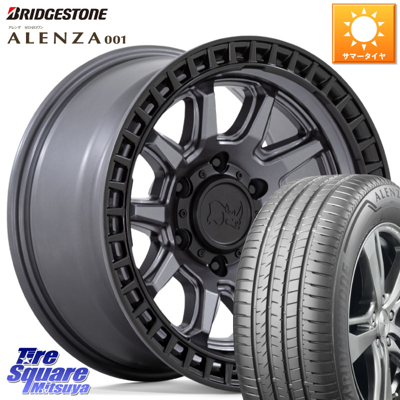 BLACK RHINO CALICO カリコ ガンメタ ホイール 17インチ ブラックライノ 17 X 8.5J +0 6穴 139.7 ブリヂストン アレンザ 001 ALENZA 001 サマータイヤ 265/70R17