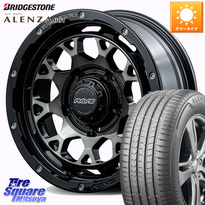 RAYS 【欠品次回8~9月】 TEAM DAYTONA M9+ ※インセット-5 ホイール 16インチ 16 X 6.0J +0 5穴 139.7 ブリヂストン アレンザ 001 ALENZA 001 サマータイヤ 215/65R16 ジムニー専用(要オーバーフェンダー等) ジムニ-シエラ・ノマド(カスタム)