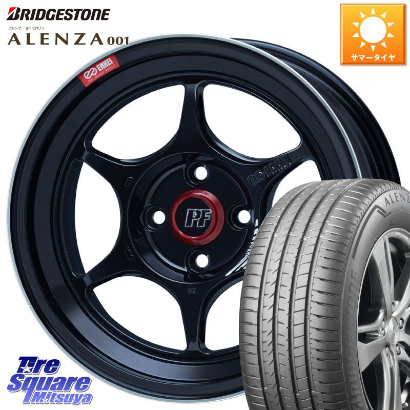 ブリヂストン アレンザ 001 ALENZA 001 サマータイヤ 215/65R16ENKEI エンケイ PerformanceLine PF06 BK ホイール 16インチ 16X6.5J 38 4穴 100 ロッキー ガソリン車 4穴 ライズ ガソリン車 4穴|タイヤスクエアミツヤ