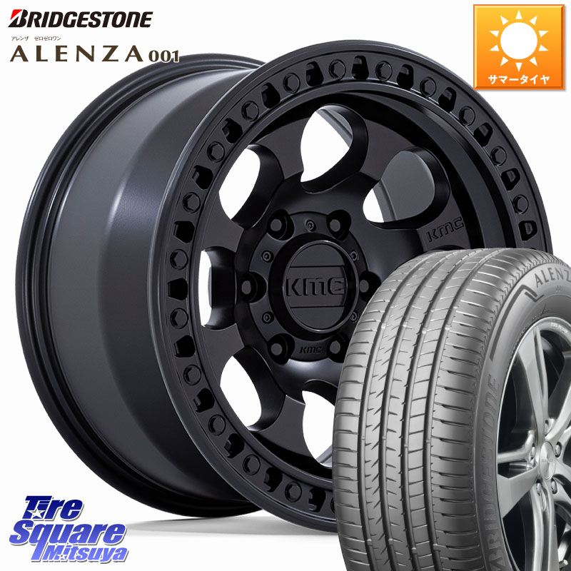 KMC KM550 RIOT SBL ホイール 17インチ 17 X 8.5J +10 6穴 139.7 ブリヂストン アレンザ 001 ALENZA 001 サマータイヤ 265/70R17