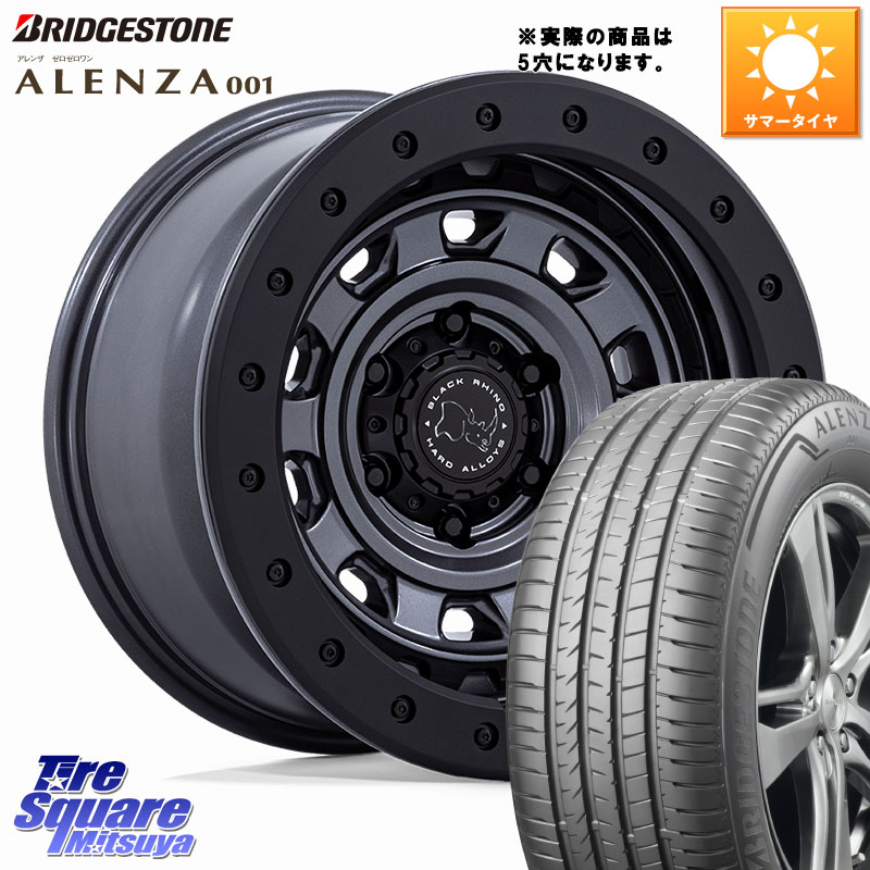 BLACK RHINO XPLORER BR023 マットガンメタ ※インセット-13 ホイール 16インチ ブラックライノ◇参考画像 16 X 5.5J +0 5穴 139.7 ブリヂストン アレンザ 001 ALENZA 001 サマータイヤ 215/65R16 ジムニー専用(要オーバーフェンダー等)