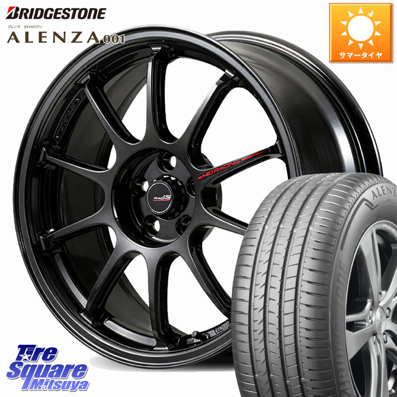 ブリヂストン アレンザ 001 ALENZA 001 サマータイヤ 235/65R18MANARAY 【欠品次回9月下-10月上旬予定】MID RACING R10 EVO ホイール 18インチ レーシング 18X8.5J 38 5穴 114.3 RX レクサス|タイヤスクエアミツヤ
