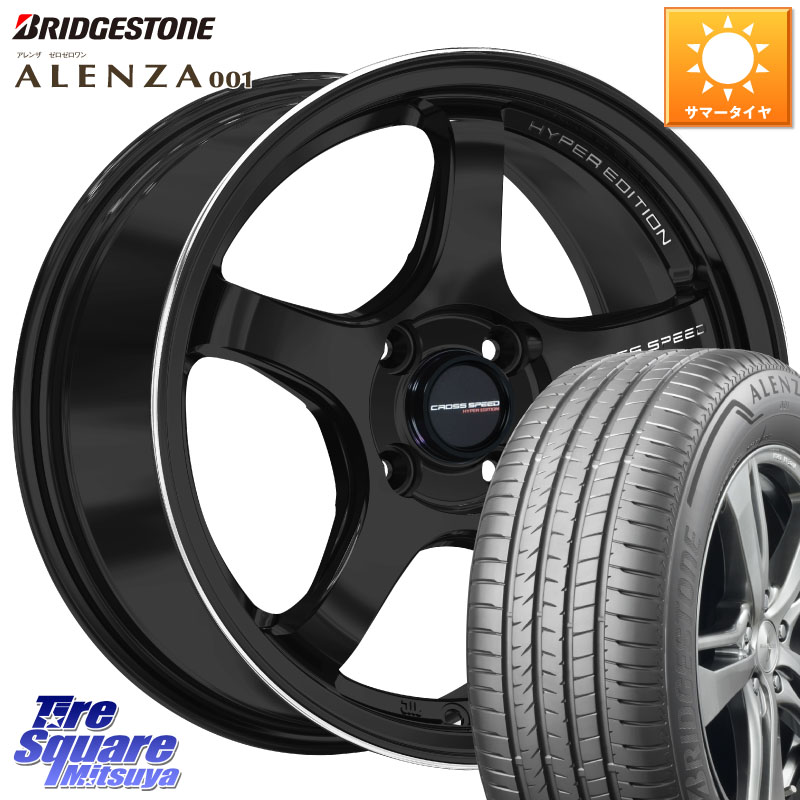ブリヂストン アレンザ 001 ALENZA 001 サマータイヤ 215/65R16HotStuff クロススピード CR5 CR-5 軽量 BK ホイール 16インチ 16X6.0J 45 4穴 100 ロッキー ガソリン車 4穴 ライズ ガソリン車 4穴｜タイヤスクエアミツヤ