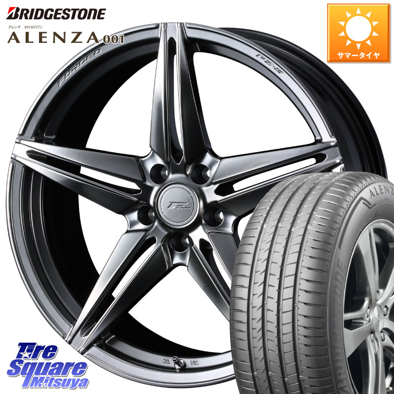 WEDS F ZERO FZ-3 FZ3 鍛造 FORGED ホイール18インチ エフゼロ 18 X 7.5J +38 5穴 114.3 ブリヂストン アレンザ 001 ALENZA 001 サマータイヤ 255/55R18 アウトランダーPHEV