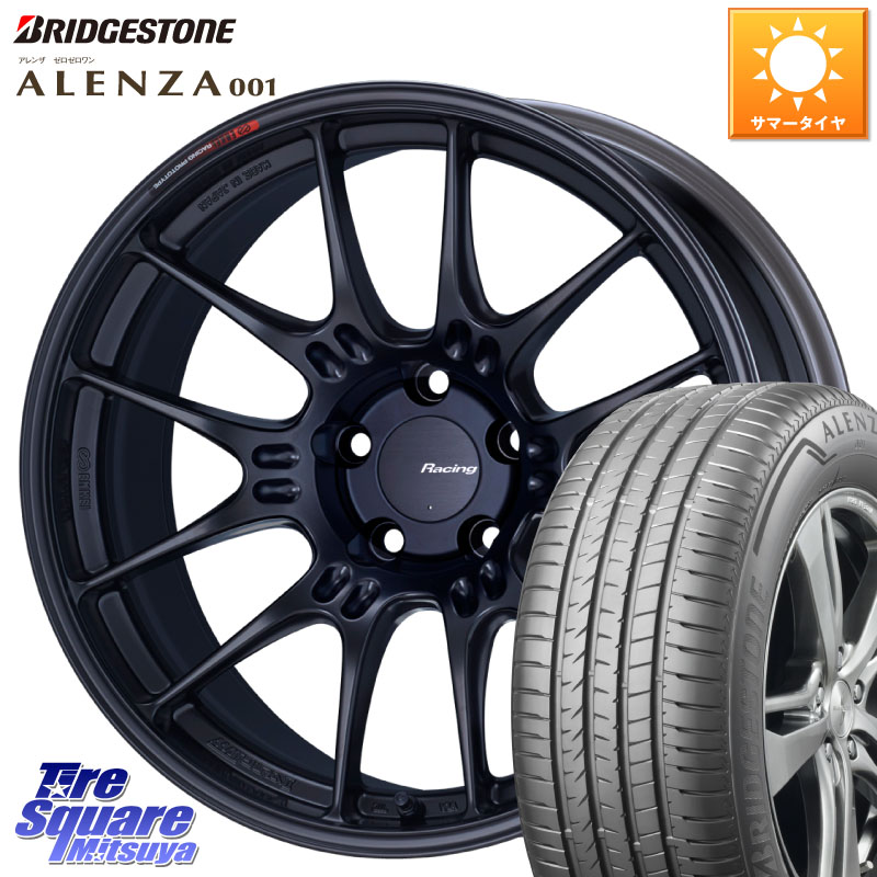 ENKEI エンケイ RACING GTC02 BK ホイール 18インチ 18 X 8.0J +45 5穴 100 ブリヂストン アレンザ 001 ALENZA 001 サマータイヤ 225/55R18