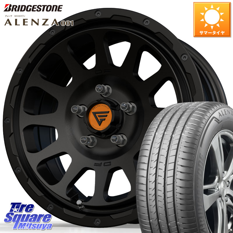 ブリヂストン アレンザ 001 ALENZA 001 サマータイヤ 215/65R16DELTA FORCE デルタフォース オーバル BK 16インチ ホイール 16X7.0J 35 5穴 114.3 20系アルファード エクストレイル X-TRAIL 日産 ヴェルファイアハイブリッド ヴェルファイア アルファード|タイヤスクエアミツヤ