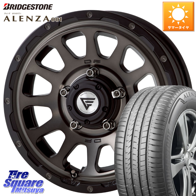 DELTA FORCE デルタフォース オーバル ジムニー専用 ホイール 16インチ 16 X 5.5J +20 5穴 139.7 ブリヂストン アレンザ 001 ALENZA 001 サマータイヤ 215/65R16 ジムニー専用(要オーバーフェンダー等)