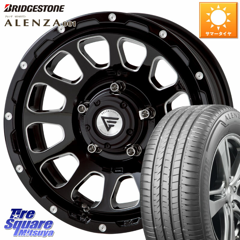DELTA FORCE デルタフォース オーバル シエラ専用 インセット-5 16インチ 16 X 6.0J +0 5穴 139.7 ブリヂストン アレンザ 001 ALENZA 001 サマータイヤ 215/65R16 ジムニー専用(要オーバーフェンダー等) ジムニ－シエラ・ノマド(カスタム)