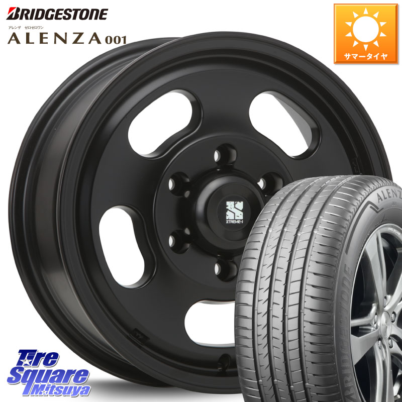 MLJ XTREME-J D SLOT D-SLOT Dスロット サテンブラック ホイール 4本 16インチ 16 X 6.5J +25 6穴 139.7 ブリヂストン アレンザ 001 ALENZA 001 サマータイヤ 215/65R16
