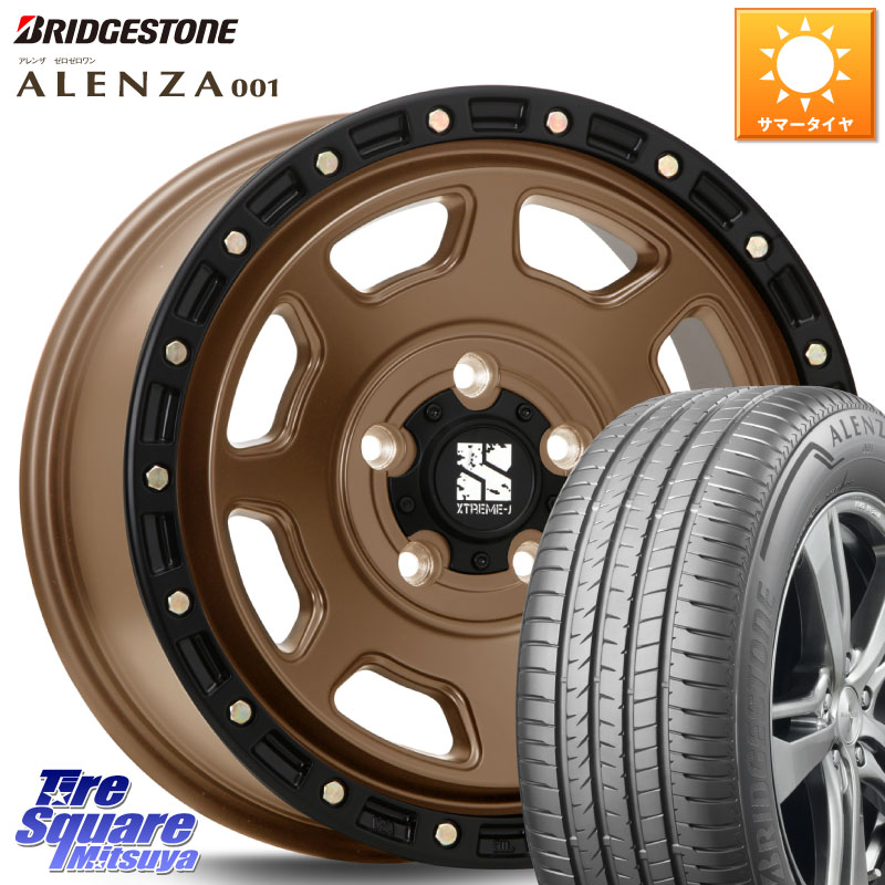 MLJ XJ07 XTREME-J 5H MB エクストリームJ 16インチ 16 X 7.0J +35 5穴 114.3 ブリヂストン アレンザ 001 ALENZA 001 サマータイヤ 215/65R16 30系ヴェルファイア 20系アルファード