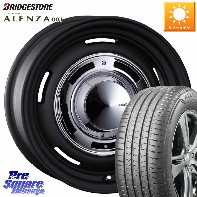 CRIMSON ディーン クロスカントリー ブラック 17インチ 17 X 7.0J(US) +35 5穴 110 ブリヂストン アレンザ 001 ALENZA 001 サマータイヤ 225/60R17 クライスラー ジープコンパス M624系 クライスラー Jeep Cherokee チェロキー KL系