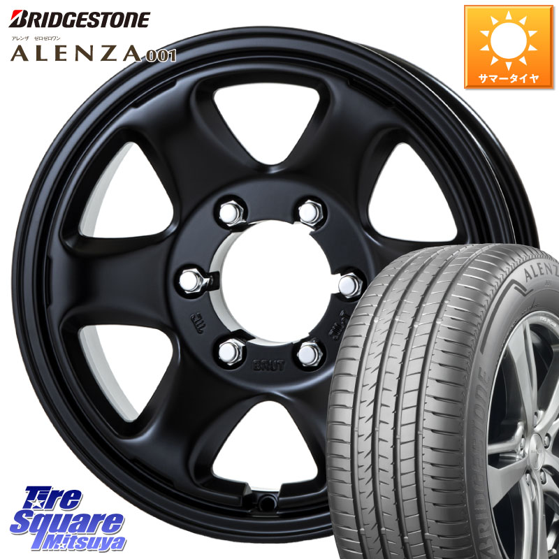 BRUT ブルート BR-44 BR44 BK ホイール 16インチ 16 X 6.5J +25 6穴 139.7 ブリヂストン アレンザ 001 ALENZA 001 サマータイヤ 215/65R16