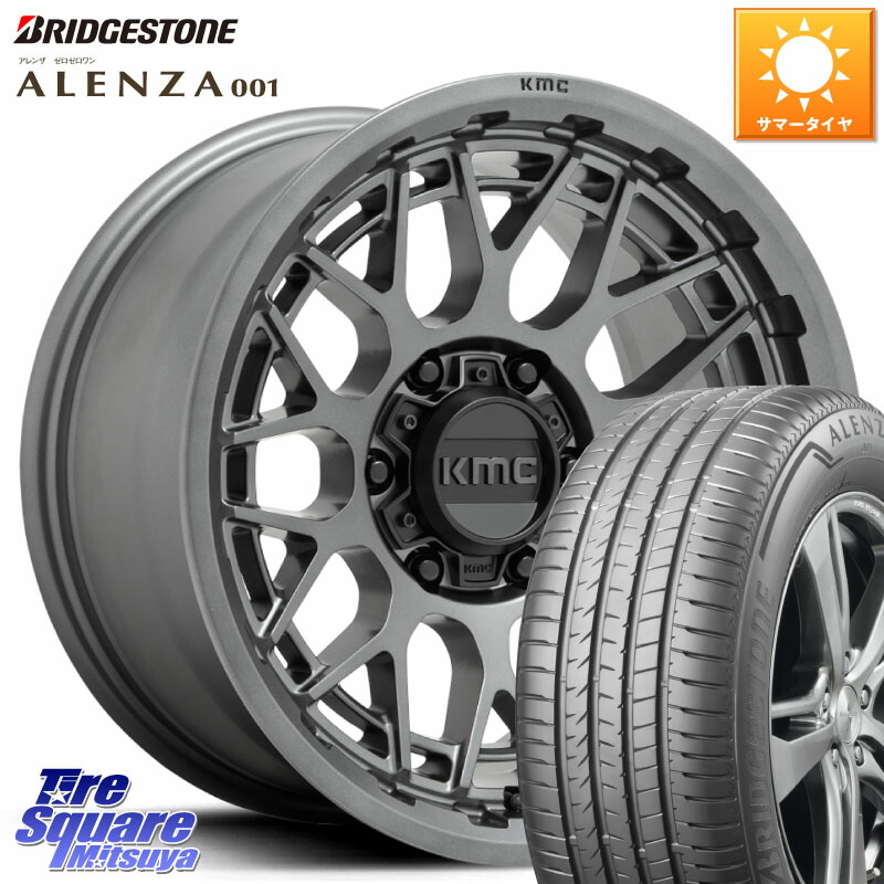 KMC KM722 TECHNIC Anthracite 6Lug 17インチ 17 X 8.5J +18 6穴 139.7 ブリヂストン アレンザ 001 ALENZA 001 サマータイヤ 265/70R17