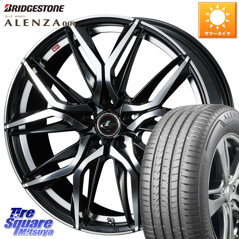 WEDS 40822 レオニス LEONIS LM 18インチ 18 X 7.0J +47 5穴 114.3 ブリヂストン アレンザ 001 ALENZA 001 サマータイヤ 235/60R18