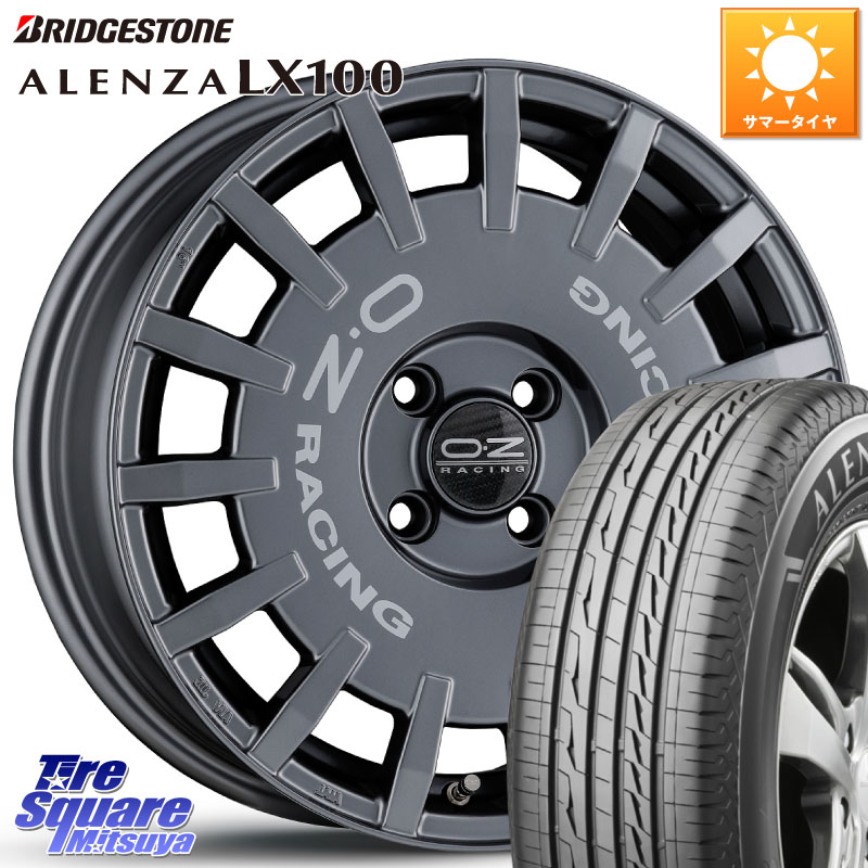ブリヂストン ALENZA アレンザ LX100 サマータイヤ 215/65R16OZ Rally Racing ラリーレーシング GRA 16インチ 16X6.5J 38 4穴 100 ロッキー ガソリン車 4穴 ライズ ガソリン車 4穴｜タイヤスクエアミツヤ 111,690円