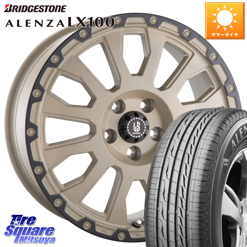 ブリヂストン ALENZA アレンザ LX100 サマータイヤ 215/65R16阿部商会 LA STRADA AVENTURA アヴェンチュラ GAR 16インチ 16X7.0J(US) 40 5穴 110｜タイヤスクエアミツヤ