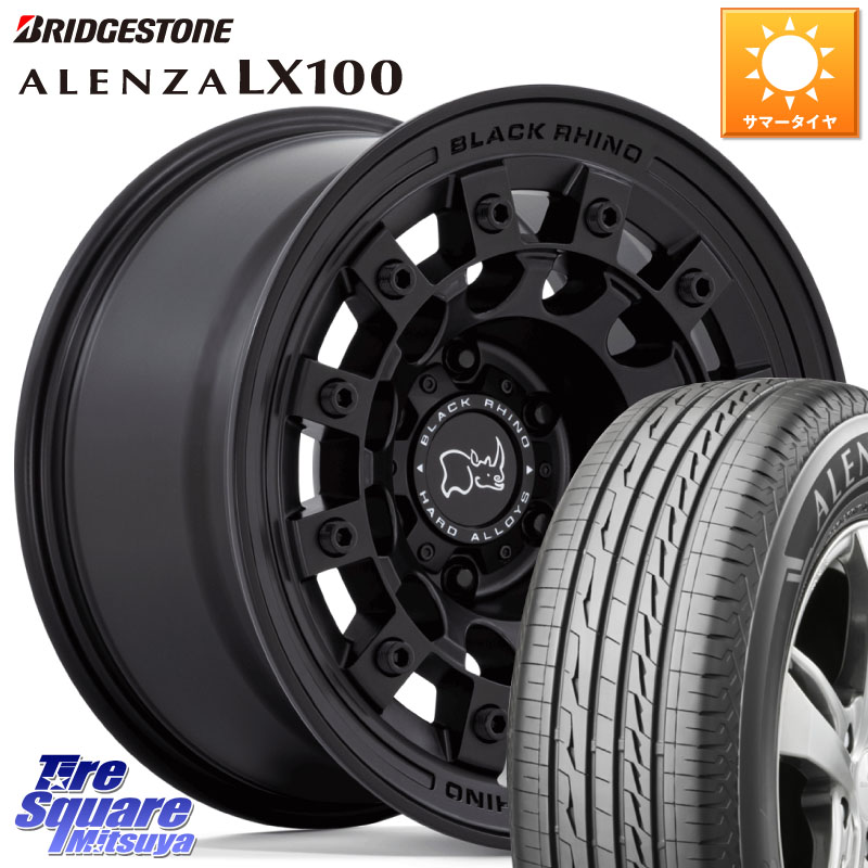 BLACK RHINO FUJI フジ MB ホイール 17インチ ブラックライノ 17 X 8.0J +20 6穴 139.7 ブリヂストン ALENZA アレンザ LX100 サマータイヤ 275/65R17