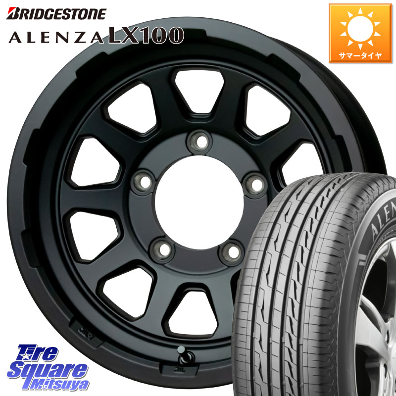 ブリヂストン ALENZA アレンザ LX100 サマータイヤ 215/65R16HotStuff マッドクロス レンジャー ブラック JIMNY ホイール 16インチ 16X5.5J 20 5穴 139.7 ジムニー専用(要オーバーフェンダー等) AZオフロード カスタムサイズ|タイヤスクエアミツヤ