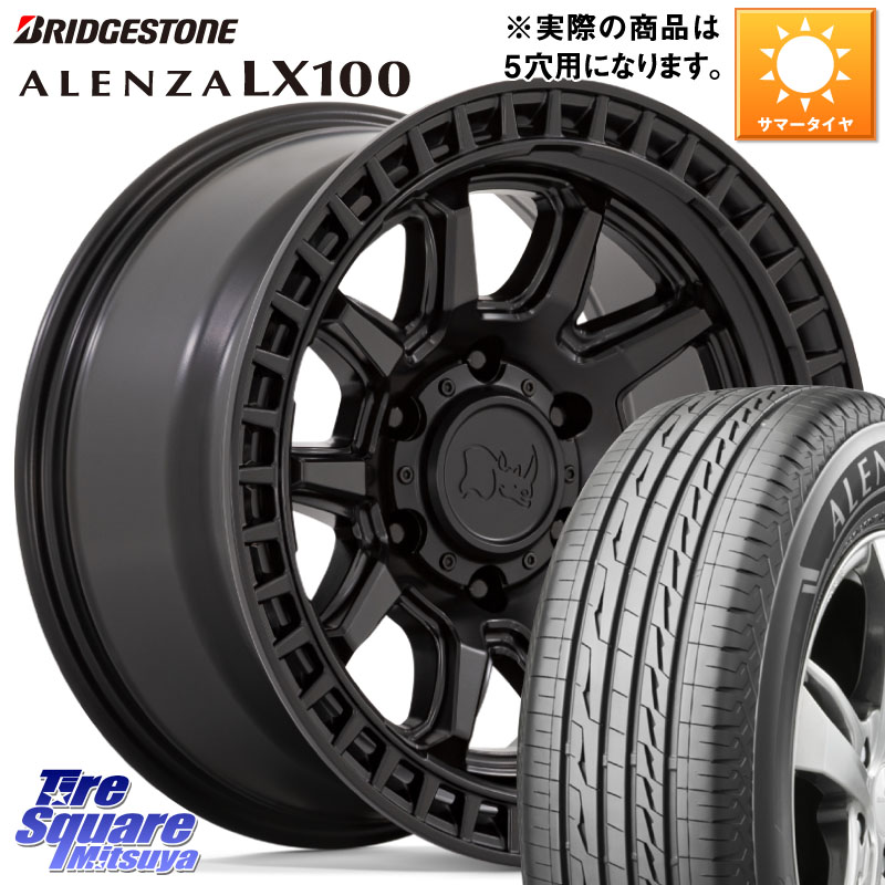 BLACK RHINO CALICO カリコ ホイール 17インチ ブラックライノ 17 X 8.5J +34 5穴 114.3 ブリヂストン ALENZA アレンザ LX100 サマータイヤ 245/65R17
