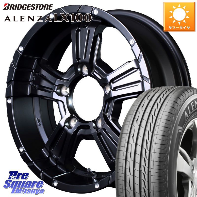 MANARAY MID ナイトロパワー CROSS CLAW ※インセット-5 ホイール 16インチ 16 X 6.0J +0 5穴 139.7 ブリヂストン ALENZA アレンザ LX100 サマータイヤ 215/65R16 ジムニー専用(要オーバーフェンダー等) ジムニ－シエラ・ノマド(カスタム)