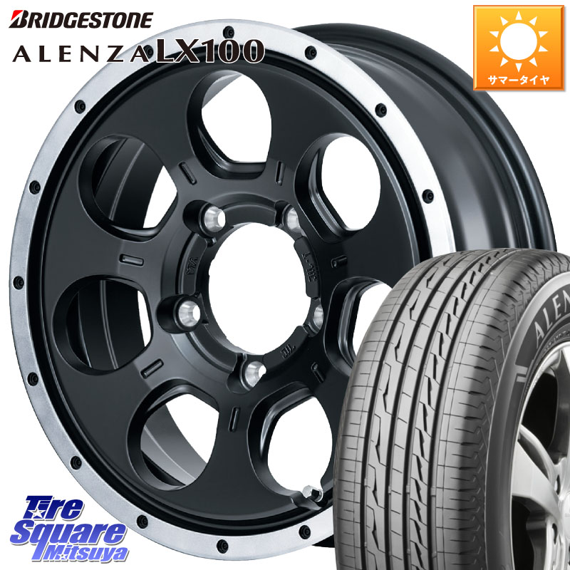 ブリヂストン ALENZA アレンザ LX100 サマータイヤ 215/65R16MANARAY MID ROADMAX WO-7 WO7 ロードマックス ホイール 16インチ 16X5.5J 22 5穴 139.7 ジムニー専用(要オーバーフェンダー等) AZオフロード カスタムサイズ｜タイヤスクエアミツヤ