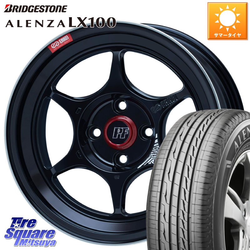ENKEI エンケイ PerformanceLine PF06 BK ホイール 16インチ 16 X 6.5J +38 4穴 100 ブリヂストン ALENZA アレンザ LX100 サマータイヤ 215/65R16