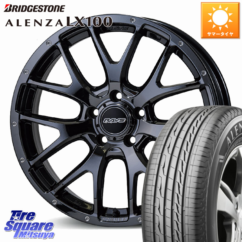 ブリヂストン ALENZA アレンザ LX100 サマータイヤ 215/55R18RAYS 【欠品次回要問合せ】 HOMURA 2X7FA ホイール 18インチ 18X7.5J 45 5穴 114.3 CX-30 MX-30 ZE2リーフ MPV|タイヤスクエアミツヤ