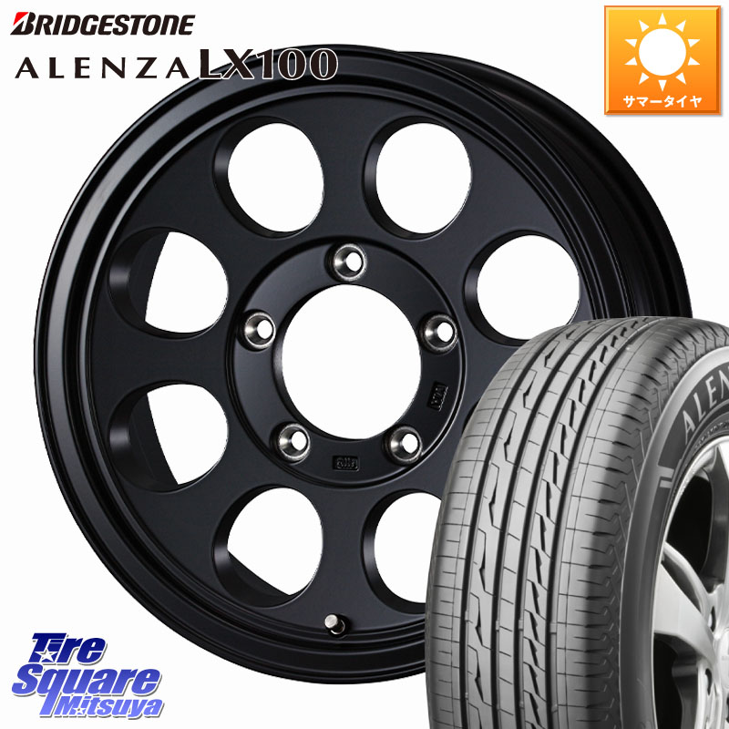 WEDS JIMLINE TYPE2 ※インセット-5 ホイール 16インチ ジムライン 16 X 6.0J +0 5穴 139.7 ブリヂストン ALENZA アレンザ LX100 サマータイヤ 215/65R16 ジムニー専用(要オーバーフェンダー等) ジムニ－シエラ・ノマド(カスタム)