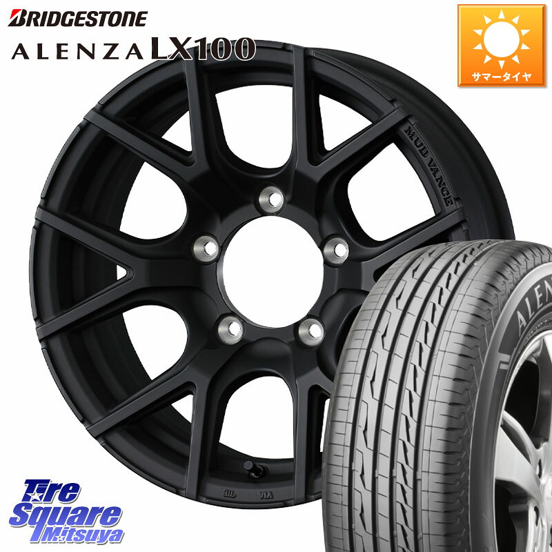 WEDS 【欠品次回5月上旬】 MUDVANCE SD ※インセット-5 ホイール 16インチ マッドヴァンス 16 X 6.0J +0 5穴 139.7 ブリヂストン ALENZA アレンザ LX100 サマータイヤ 215/65R16 ジムニー専用(要オーバーフェンダー等) ジムニ－シエラ・ノマド(カスタム)