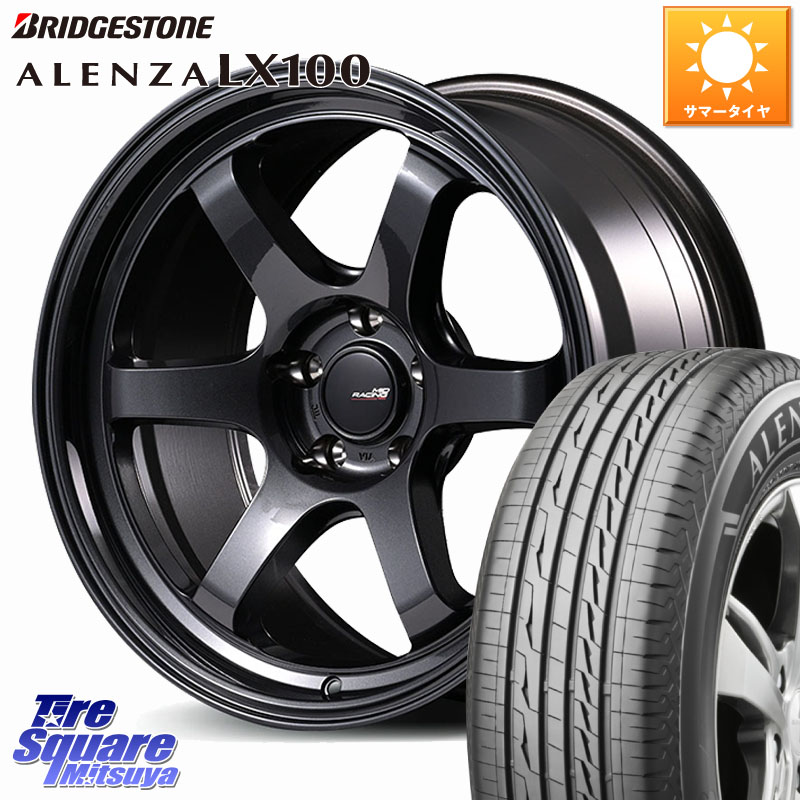 MANARAY MID RACING R06 ホイール 17インチ 17 X 7.5J +44 5穴 114.3 ブリヂストン ALENZA アレンザ LX100 サマータイヤ 215/60R17 CX-30 MX-30 20系アルファード