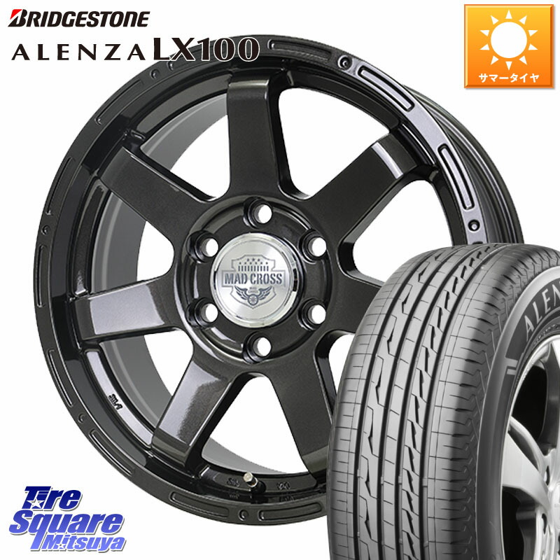 HotStuff MAD CROSS マッドクロス MC-76 トライトン専用 ストレートナット仕様 ホイール 18インチ 18 X 7.5J +46 6穴 139.7 ブリヂストン ALENZA アレンザ LX100 サマータイヤ 265/65R18