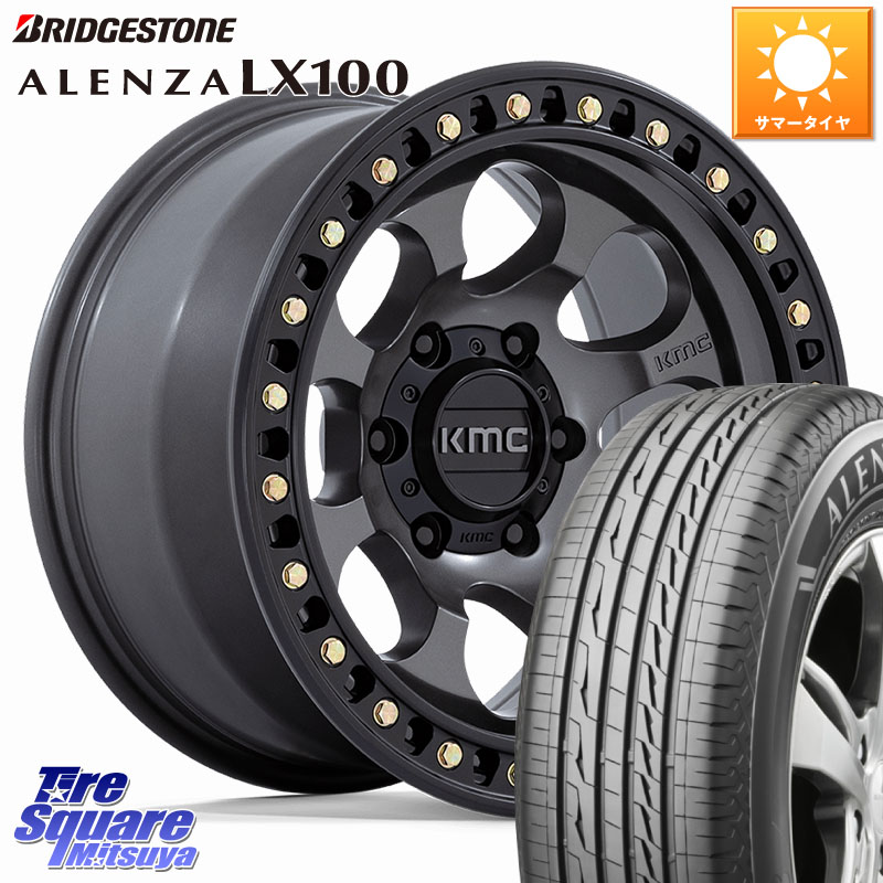 KMC KM550 RIOT SBL ANTHRACITE ホイール 18インチ 18 X 9.0J +18 6穴 139.7 ブリヂストン ALENZA アレンザ LX100 サマータイヤ 265/65R18