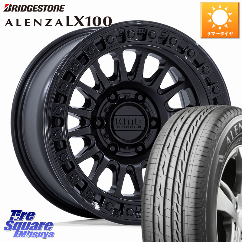 ブリヂストン ALENZA アレンザ LX100 サマータイヤ 275/65R17KMC KM552 IMS ブラック ※インセット-10 ホイール 17インチ 17X8.5J 0 6穴 139.7 トライトン ランドクルーザー プラド カスタムサイズ|タイヤスクエアミツヤ