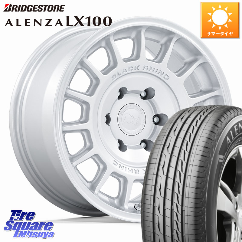 BLACK RHINO VOLL ボル シルバー ホイール 17インチ ブラックライノ 17 X 8.5J +25 6穴 139.7 ブリヂストン ALENZA アレンザ LX100 サマータイヤ 265/70R17