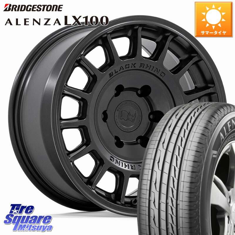 BLACK RHINO VOLL ボル ブラック ホイール 17インチ ブラックライノ 17 X 8.5J +25 6穴 139.7 ブリヂストン ALENZA アレンザ LX100 サマータイヤ 265/70R17