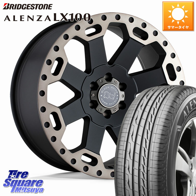BLACK RHINO WARLORD ウォーロード ホイール 18インチ ブラックライノ 18 X 8.0J +35 6穴 139.7 ブリヂストン ALENZA アレンザ LX100 サマータイヤ 285/60R18