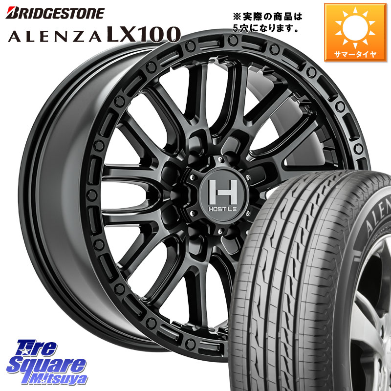 HOSTILE H135 RIDGE CREST JP SPEC ホイール 17インチ◇参考画像 17 X 8.0J +38 5穴 114.3 ブリヂストン ALENZA アレンザ LX100 サマータイヤ 215/60R17 20系アルファード