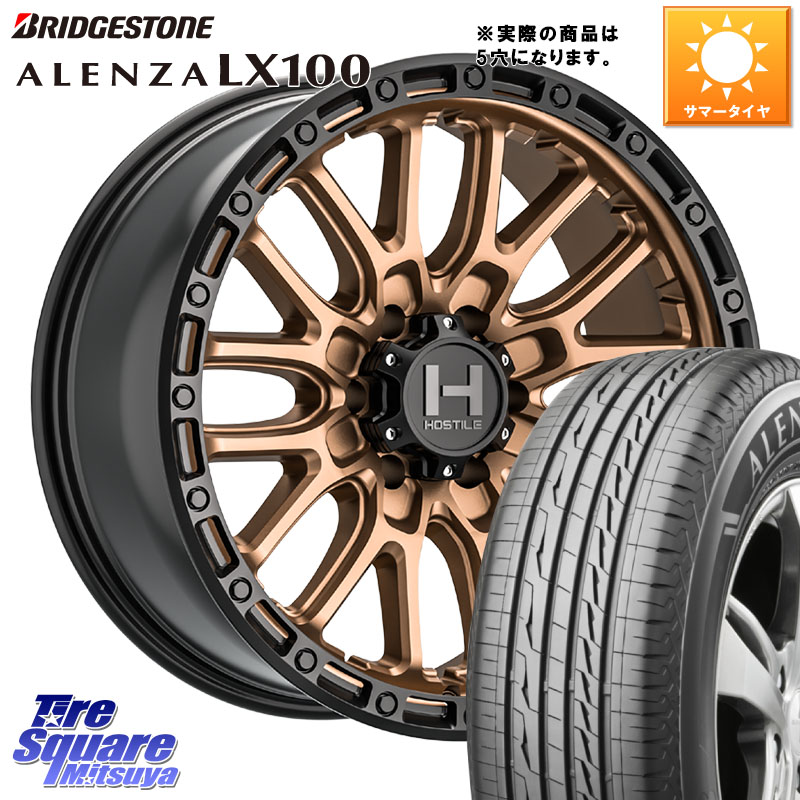 HOSTILE H135 RIDGE CREST JP SPEC ホイール 17インチ◇参考画像 17 X 8.0J +38 5穴 114.3 ブリヂストン ALENZA アレンザ LX100 サマータイヤ 215/60R17 20系アルファード 156,020円