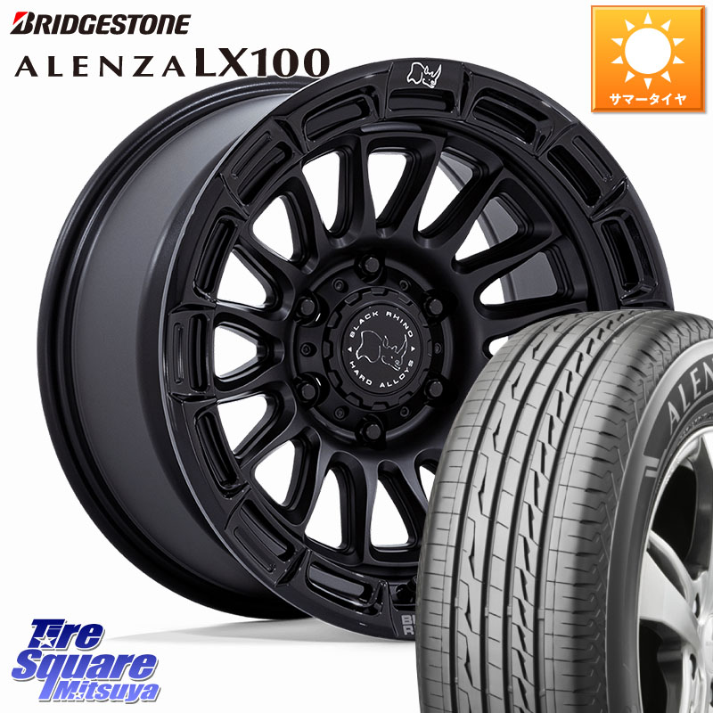 BLACK RHINO RIVAL ライバル ホイール 17インチ ブラックライノ 17 X 8.5J +10 6穴 139.7 ブリヂストン ALENZA アレンザ LX100 サマータイヤ 275/65R17