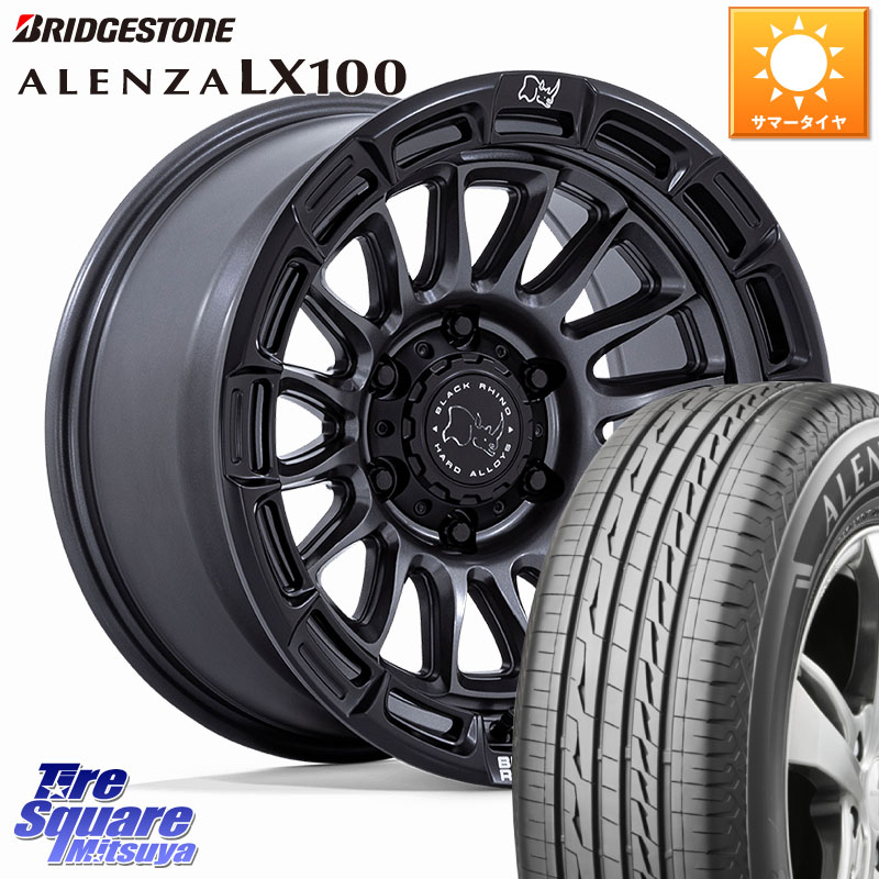 BLACK RHINO RIVAL ライバル ホイール 17インチ ブラックライノ 17 X 8.5J +10 6穴 139.7 ブリヂストン ALENZA アレンザ LX100 サマータイヤ 275/65R17