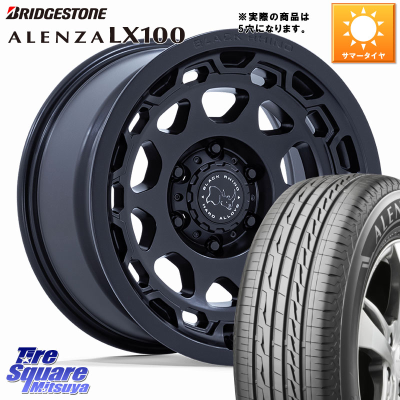 BLACK RHINO CONGO コンゴ ホイール 17インチ ブラックライノ◇参考画像 17 X 8.5J +35 5穴 114.3 ブリヂストン ALENZA アレンザ LX100 サマータイヤ 245/65R17