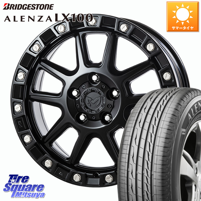 MKW M205 ブラックキャット ホイール 18インチ 18 X 8.0J +40 5穴 114.3 ブリヂストン ALENZA アレンザ LX100 サマータイヤ 225/50R18 10系カローラクロス