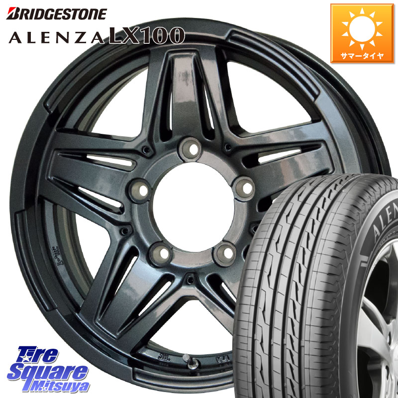 HotStuff マッドクロス JB-01 JB01 (GM) ホイール 16インチ 16 X 6.0J +0 5穴 139.7 ブリヂストン ALENZA アレンザ LX100 サマータイヤ 215/65R16 ジムニー専用(要オーバーフェンダー等) ジムニ-シエラ・ノマド(カスタム)