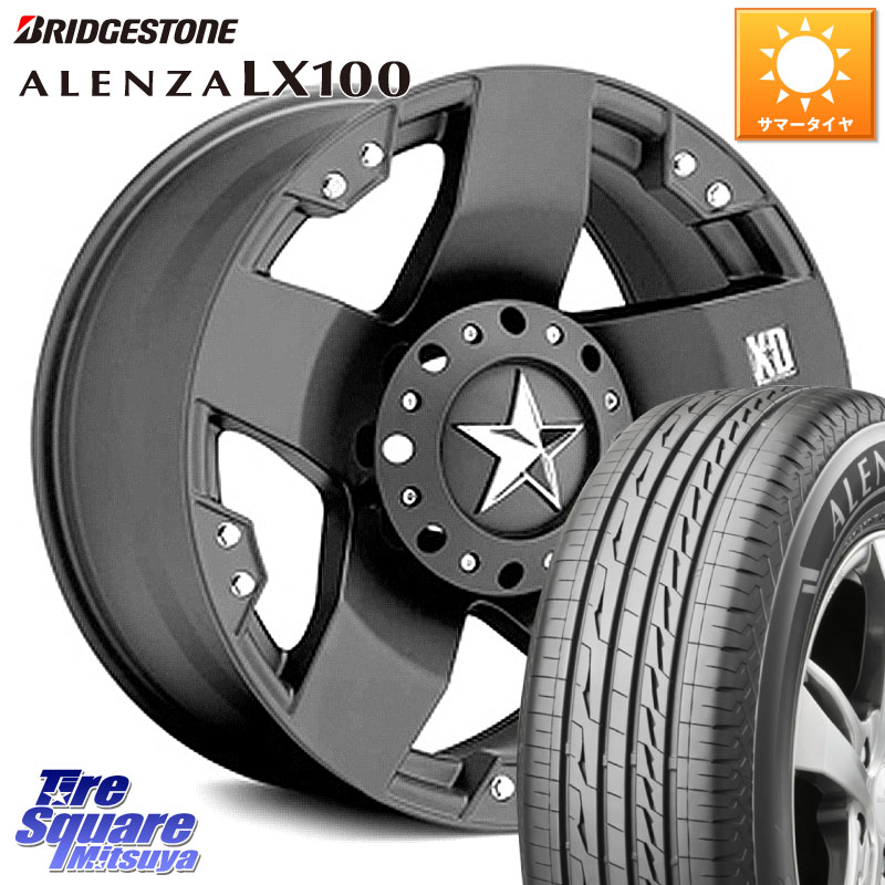 ブリヂストン ALENZA アレンザ LX100 サマータイヤ 265/70R17KMC XD775ROCKSTAR ホイール 17インチ ロックスター 17X8.0J 10 6穴 139.7 トライトン 4Runner Tacoma ランドクルーザー プラド カスタムサイズ FJクルーザー｜タイヤスクエアミツヤ