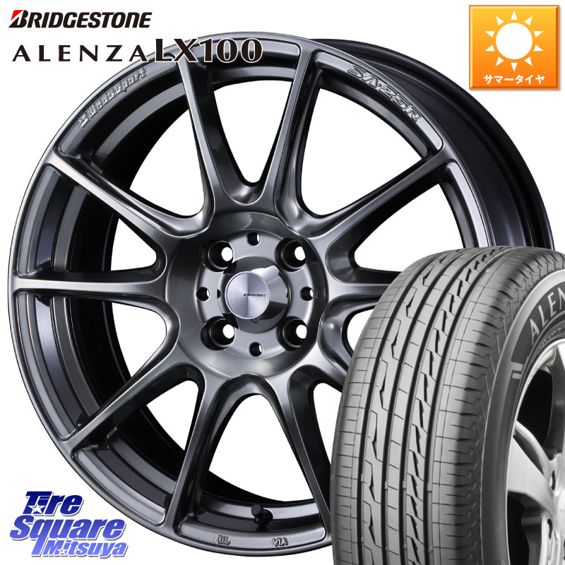 WEDS SA-25R PSB ウェッズ スポーツ ホイール 16インチ 16 X 6.5J +38 4穴 100 ブリヂストン ALENZA アレンザ LX100 サマータイヤ 215/65R16