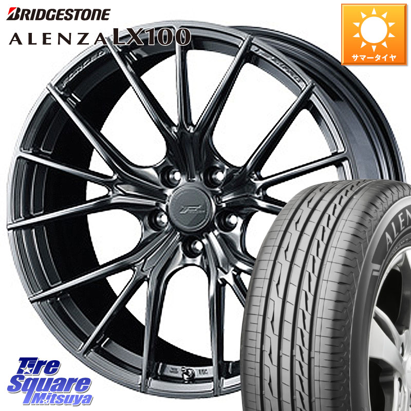 WEDS F ZERO FZ-1 FZ1 鍛造 FORGED ホイール18インチ エフゼロ 18 X 7.5J +48 5穴 114.3 ブリヂストン ALENZA アレンザ LX100 サマータイヤ 235/65R18