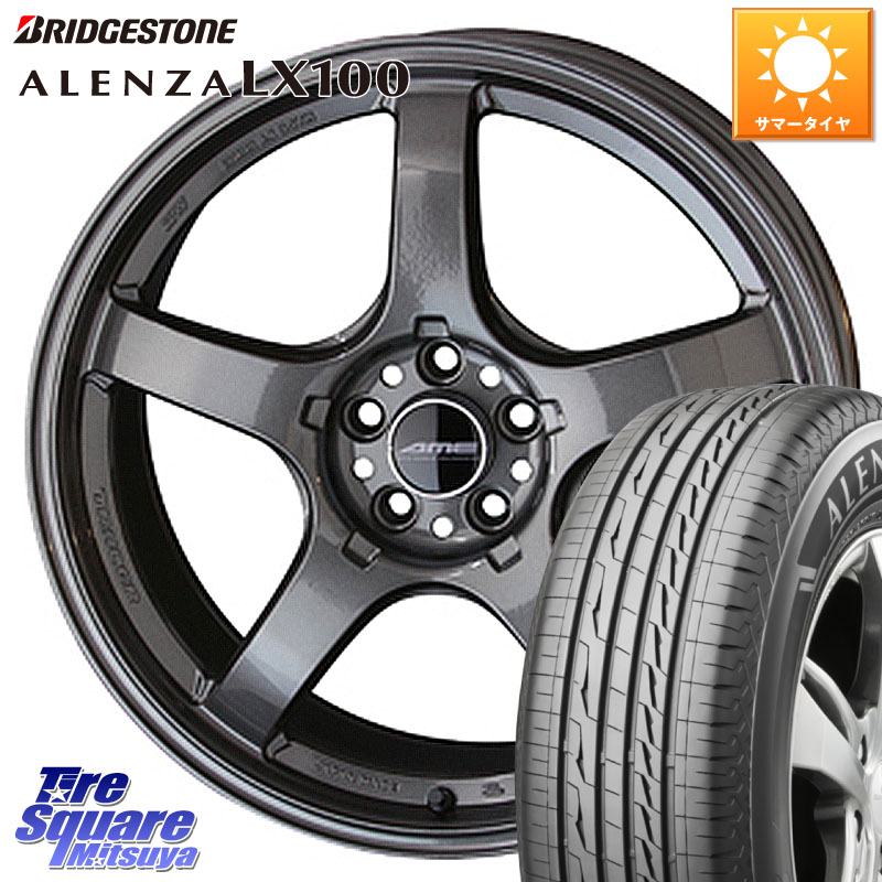 KYOHO TRACER GT-V GTV GB 軽量 ホイール 18インチ 18 X 8.5J +45 5穴 114.3 ブリヂストン ALENZA アレンザ LX100 サマータイヤ 225/50R18